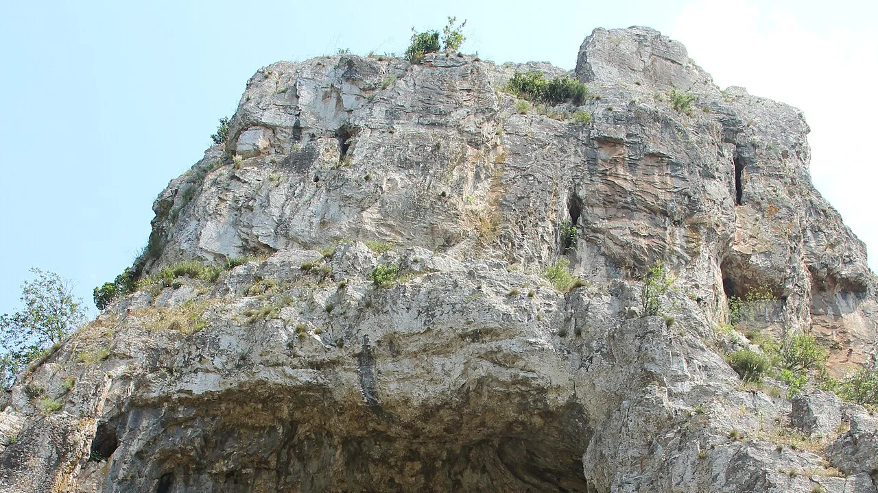 Parete rocciosa naturale