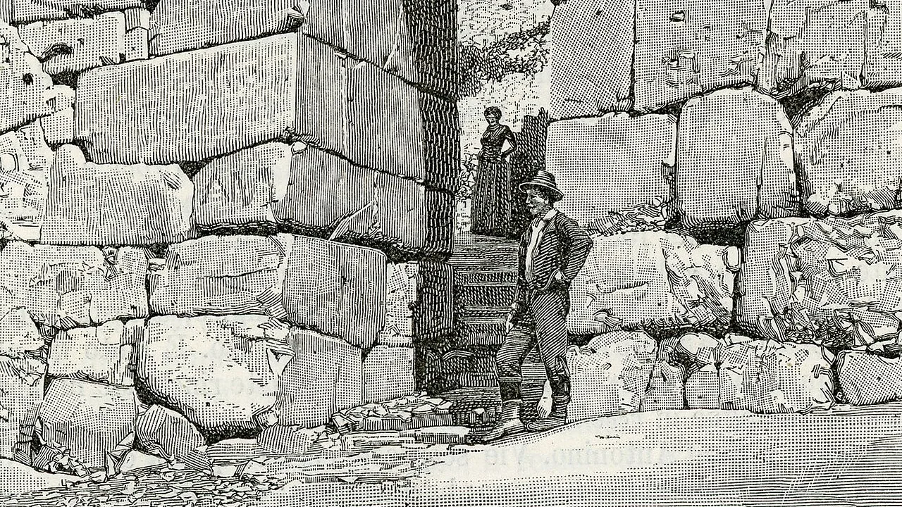 Veduta storica della Porta Sanguinaria di Ferentino